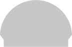 30"W x 21-3/4"H x 2-3/4"P Half Round Smooth Architectural Grade PVC Combination Pediment