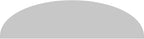 52" W x 14" H x 2" P Elliptical 3 Spoke Architectural Grade PVC Pediment