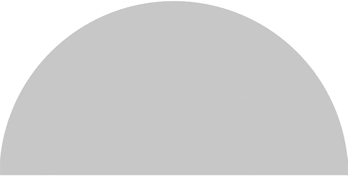 24"W x 12"H x 2"P Half Round Smooth Architectural Grade PVC Pediment