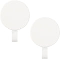 Magnetic Wreath Hanger Heavy Duty Magnet Hooks Hanging Supplies for Metal Door Refrigerator Christmas Wreaths Party Decoration Super Strong Magnetism (White, 2 Pack)