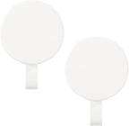 Magnetic Wreath Hanger Heavy Duty Magnet Hooks Hanging Supplies for Metal Door Refrigerator Christmas Wreaths Party Decoration Super Strong Magnetism (White, 2 Pack)
