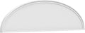 Ekena Millwork 62"W x 16-1/2"H x 2"P Elliptical Smooth Architectural Grade PVC Pediment