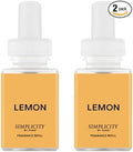 Pura & Simplicity Home Scent Refill - Smart Air Diffuser - Long-Lasting Luxury Fragrance per Refill - Home Essential - Clean & Safe Diffuser Fragrance - 2 Pack, Lemon