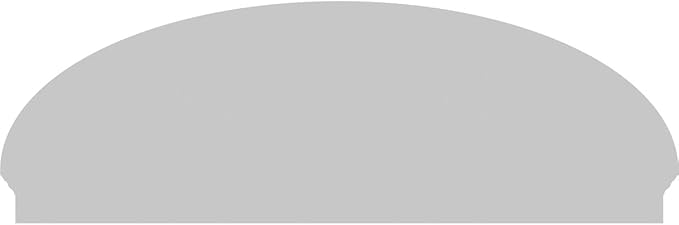 74" W x 25-3/8"H x 2-3/4"P Elliptical Sunburst Architectural Grade PVC Combination Pediment
