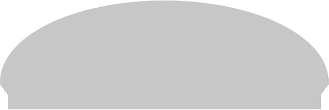 70" W x 24-3/8"H x 2-3/4"P Elliptical Smooth Architectural Grade PVC Combination Pediment