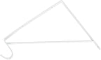 HOME MASTER HARDWARE 10 Pack Heavy Duty Closet Shelf & Rod Brackets, Wall Mounted Closet Shelves Bracket with Rod Support for Both Shelf Storage and Closet Rod White