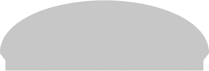 64" W x 22-7/8"H x 2-3/4"P Elliptical 4 Spoke Architectural Grade PVC Combination Pediment
