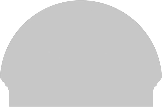 28"W x 20-3/4"H x 2-3/4"P Half Round 4 Spoke Architectural Grade PVC Combination Pediment
