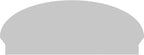 44" W x 17-7/8"H x 2-3/4"P Elliptical 4 Spoke Architectural Grade PVC Combination Pediment