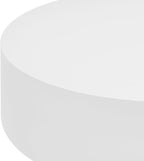 Round Display Pedestal Stand, Event Decor Display Plinth Stands, Bridal Shop Cylinder Plinth Raiser Table, Party Event Decor Circle Pedestal Stand for Boutiques Model Air Conditioner Heightening (White, 23.6*5.9in)