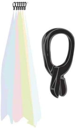 Black Scarf Clip Hangers for Retail, Economic Plastic Fine Garment Pinch Hooks, 200 Pack