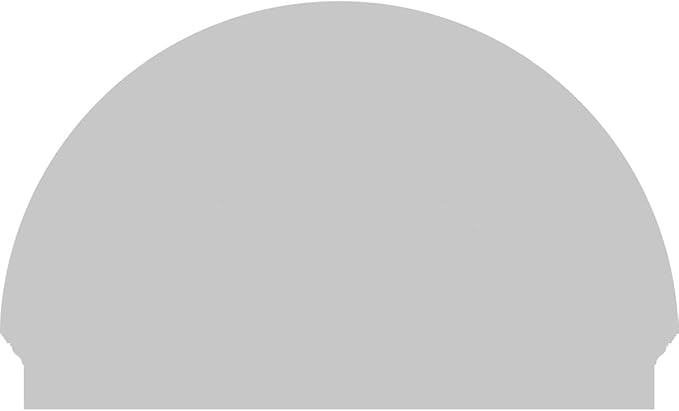 46"W x 29-3/4"H x 2-3/4"P Half Round 4 Spoke Architectural Grade PVC Combination Pediment