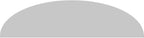 82" W x 21-1/2"H x 2" P Elliptical 3 Spoke Architectural Grade PVC Pediment