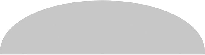 Ekena Millwork 64"W x 17"H x 2"P Elliptical 4 Spoke Architectural Grade PVC Pediment