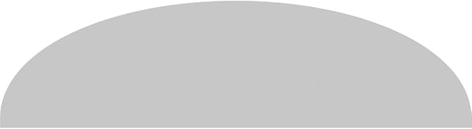 48" W x 13" H x 2" P Elliptical Sunburst Architectural Grade PVC Pediment