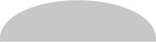 48" W x 13" H x 2" P Elliptical Sunburst Architectural Grade PVC Pediment