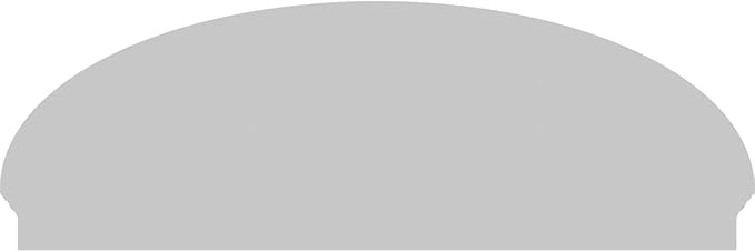 70" W x 24-3/8"H x 2-3/4"P Elliptical Sunburst Architectural Grade PVC Combination Pediment