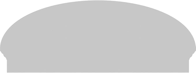46" W x 18-3/8"H x 2-3/4"P Elliptical 4 Spoke Architectural Grade PVC Combination Pediment