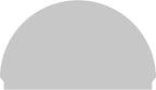66"W x 39-3/4"H x 2-3/4"P Half Round 4 Spoke Architectural Grade PVC Combination Pediment