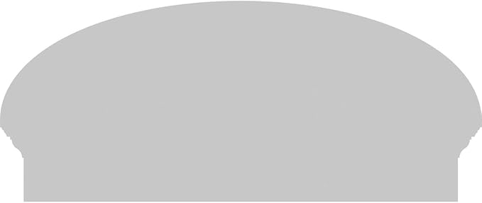 32" W x 14-7/8"H x 2-3/4"P Elliptical 3 Spoke Architectural Grade PVC Combination Pediment