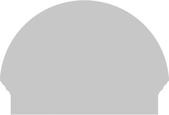 24"W x 18-3/4"H x 2-3/4"P Half Round Sunburst Architectural Grade PVC Combination Pediment