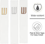 A&S Mezuzot Modern Concrete Mezuzah Case with Scroll, Easy Peel and Stick Mezuza (White+ Wood Shin, 11 Inches)