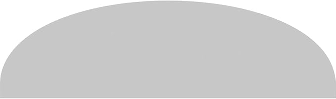 Ekena Millwork 24"W x 7"H x 2"P Elliptical Smooth Architectural Grade PVC Pediment