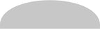 Ekena Millwork 24"W x 7"H x 2"P Elliptical Smooth Architectural Grade PVC Pediment