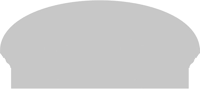 28" W x 13-7/8"H x 2-3/4"P Elliptical Sunburst Architectural Grade PVC Combination Pediment