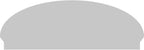 60" W x 21-7/8"H x 2-3/4"P Elliptical 4 Spoke Architectural Grade PVC Combination Pediment
