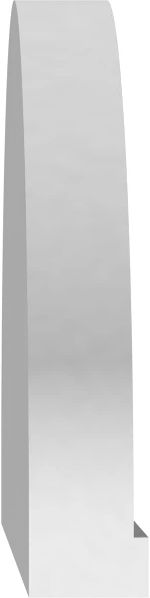 Ekena Millwork 38"W x 10-1/2"H x 2"P Elliptical 4 Spoke Architectural Grade PVC Pediment
