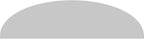 Ekena Millwork 70"W x 18-1/2"H x 2"P Elliptical Smooth Architectural Grade PVC Pediment