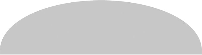 Ekena Millwork 70"W x 18-1/2"H x 2"P Elliptical Smooth Architectural Grade PVC Pediment