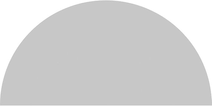 Ekena Millwork 80"W x 40"H x 2"P Half Round 4 Spoke Architectural Grade PVC Pediment