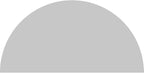 Ekena Millwork 80"W x 40"H x 2"P Half Round 4 Spoke Architectural Grade PVC Pediment