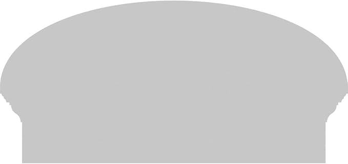 24" W x 12-7/8"H x 2-3/4"P Elliptical 4 Spoke Architectural Grade PVC Combination Pediment