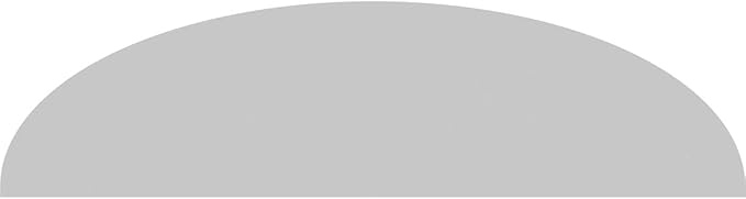 76" W x 20" H x 2" P Elliptical 3 Spoke Architectural Grade PVC Pediment