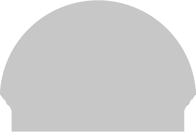 26"W x 19-3/4"H x 2-3/4"P Half Round Sunburst Architectural Grade PVC Combination Pediment