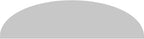 54" W x 14-1/2"H x 2" P Elliptical 3 Spoke Architectural Grade PVC Pediment