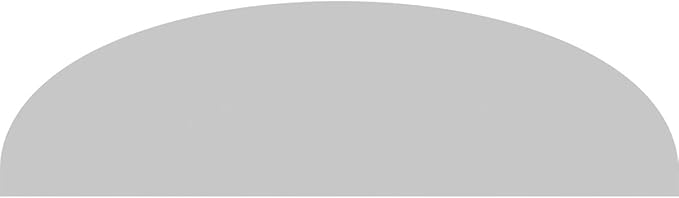 Ekena Millwork 50"W x 13-1/2"H x 2"P Elliptical Smooth Architectural Grade PVC Pediment