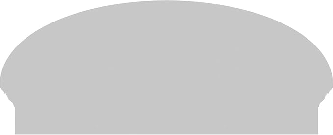36" W x 15-7/8"H x 2-3/4"P Elliptical Sunburst Architectural Grade PVC Combination Pediment