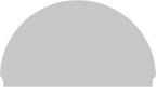 76"W x 44-3/4"H x 2-3/4"P Half Round 3 Spoke Architectural Grade PVC Combination Pediment