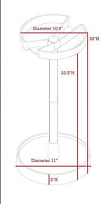 Kings Brand Furniture - Bromna Umbrella Stand Rack, Free Standing Umbrella Holder, White