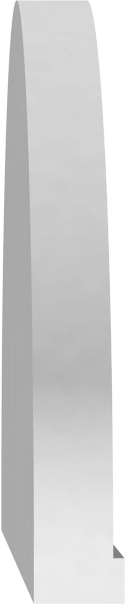 52" W x 14" H x 2" P Elliptical Sunburst Architectural Grade PVC Pediment