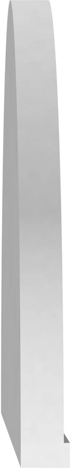 40"W x 20"H x 2"P Half Round Sunburst Architectural Grade PVC Pediment