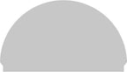 70"W x 41-3/4"H x 2-3/4"P Half Round Sunburst Architectural Grade PVC Combination Pediment