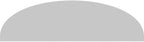 Ekena Millwork 84"W x 22"H x 2"P Elliptical Smooth Architectural Grade PVC Pediment