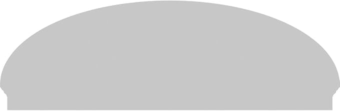 78" W x 26-3/8"H x 2-3/4"P Elliptical Sunburst Architectural Grade PVC Combination Pediment