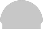28"W x 20-3/4"H x 2-3/4"P Half Round Smooth Architectural Grade PVC Combination Pediment