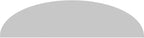 80" W x 21" H x 2" P Elliptical 3 Spoke Architectural Grade PVC Pediment